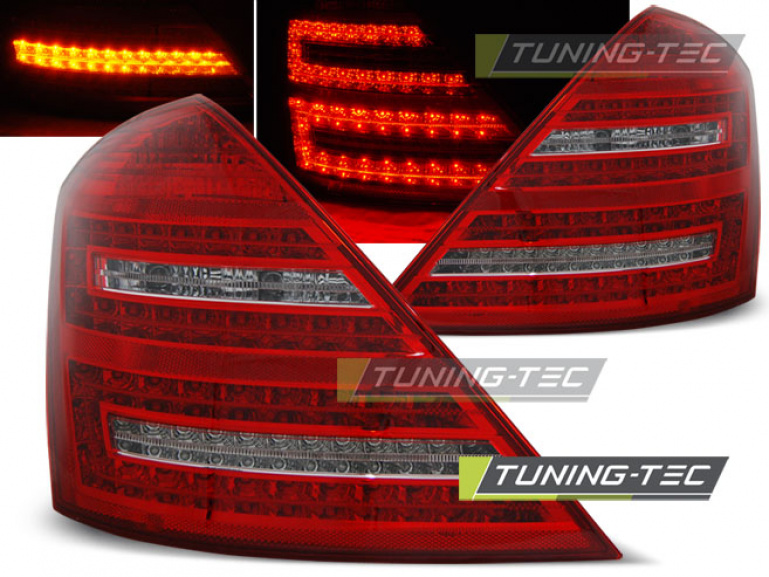 LED Upgrade Design Rückleuchten für Mercedes Benz S-Klasse W221 05-09 rot/klar